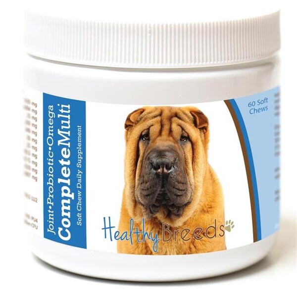 Healthy Breeds 192959007800 Chinese Shar Pei All in One Multivitamin Soft Chew - 60 Count 192959007800 - main